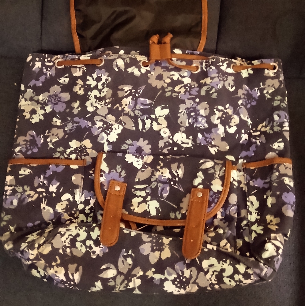 Blue Floral Backpack - Picture 4 of 8